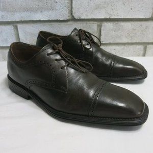 Bass Cap Toe Leather Dress Brogue Oxfords Shoes 10 M